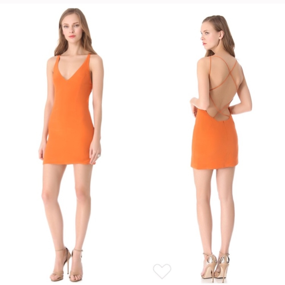 Olcay gulsen criss cross mini dress